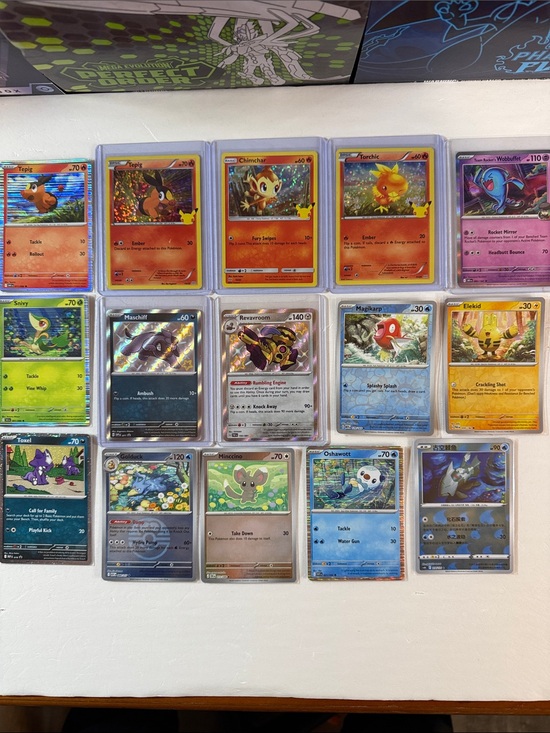 Pokemon Other - Pokemon Multicolor Holo Card Assortment - Red Orange Yellow Blue Purple